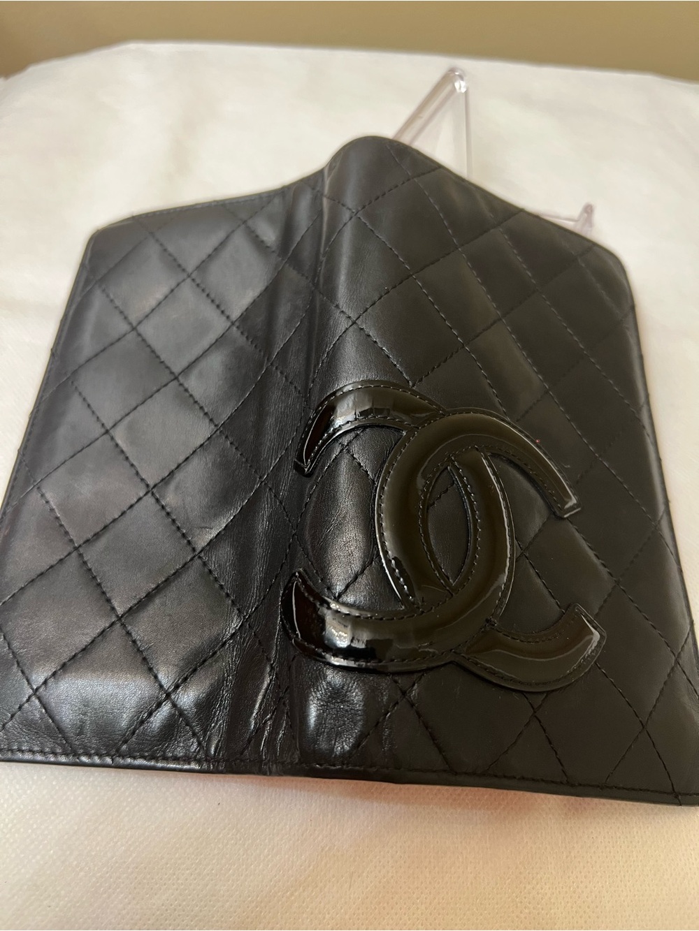 Chanel Authentic Quilted long Leather Wallet EUC - Picture 7 of 11